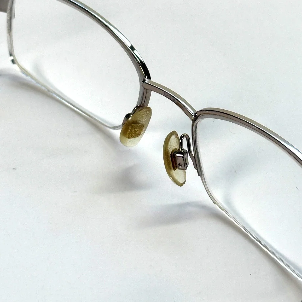 ANNE KLEIN New York AK 9099 532 Eyeglasses Frame Only 50-18-130 Half Rim Silver